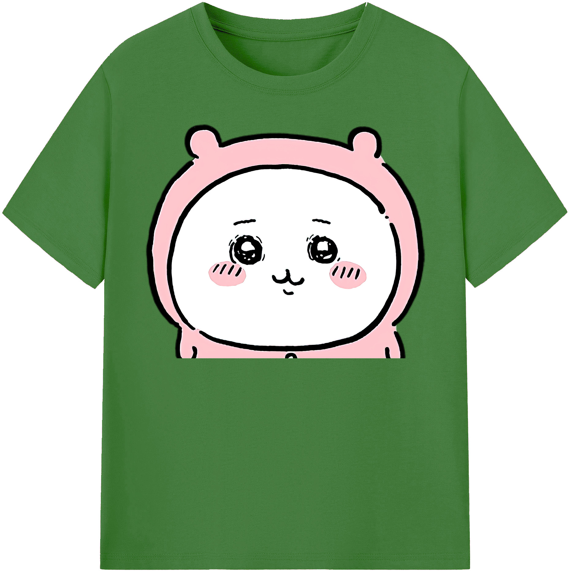 （画像用） ちいかわ ちいかわ Chii-kawa chiikawa レディースカジュアルプリントTシャツ（綿100％）